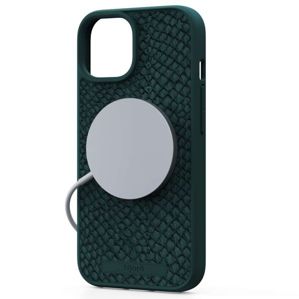 Njorð Collections Salmon Leather MagSafe Case für das iPhone 15 - Green