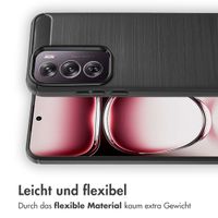 imoshion Brushed Back Cover Oppo Reno 12 - Schwarz