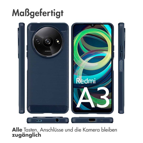 imoshion Brushed Back Cover Xiaomi Redmi A3 - Dunkelblau