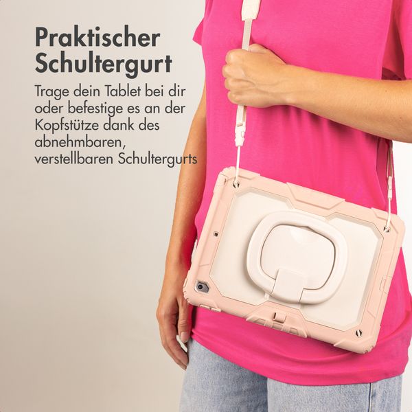 imoshion Rugged Kindersicher Schutzhülle Apple iPad 11 (2025) 11 Zoll A16 / iPad 10 (2022) 10.9 Zoll - Hellrosa