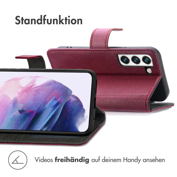 imoshion Luxuriöse Klapphülle Samsung Galaxy S22 - Bordeaux