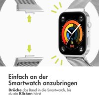 imoshion Mailandische Magnetarmband für das Huawei Watch Fit 3 - Silber