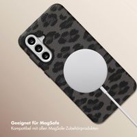 Selencia Sabi Backcover Leopardenmuster mit MagSafe Samsung Galaxy A56 - Midnight Black