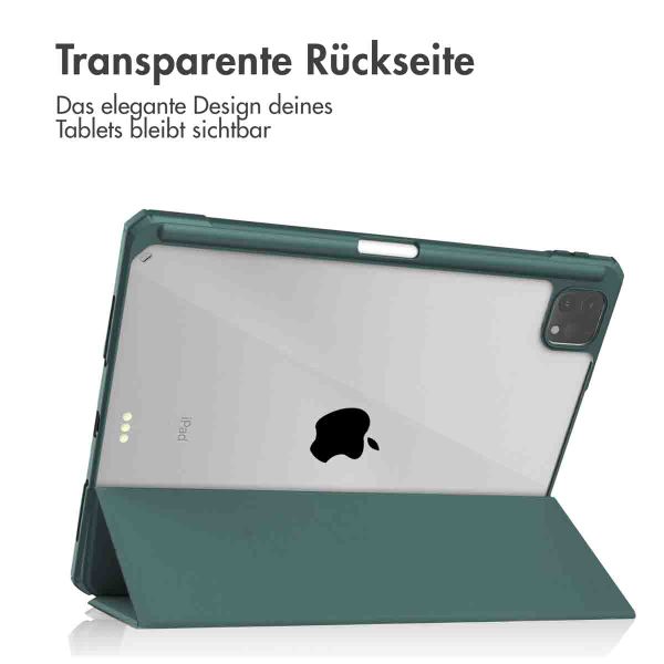 imoshion Trifold Hardcase Klapphülle Apple iPad Pro 11 (2022 / 2021 / 2020 / 2018) - Grün