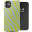 Selencia Vivid Backcover iPhone 11 - Zebra Winter Sky Titanium Yellow