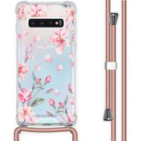 imoshion Design Hülle mit Band für das Samsung Galaxy S10 - Blossom Watercolor