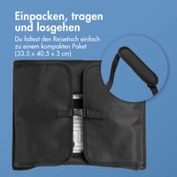 imoshion Reisetisch - Tablethalter Auto - 7 Aufbewahrungsfächer - Inklusive 2 Malvorlagen - Schwarz