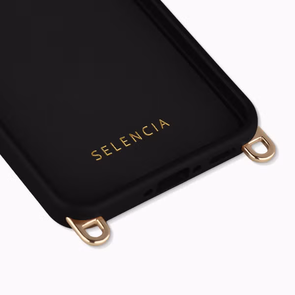 Selencia Rivièra Backcover mit MagSafe mit abnehmbaren Haken Samsung Galaxy A54 (5G) - Velvet Black