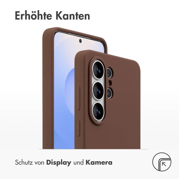 Accezz Liquid Silikoncase mit MagSafe Samsung Galaxy S26 Ultra - New Tea Brown