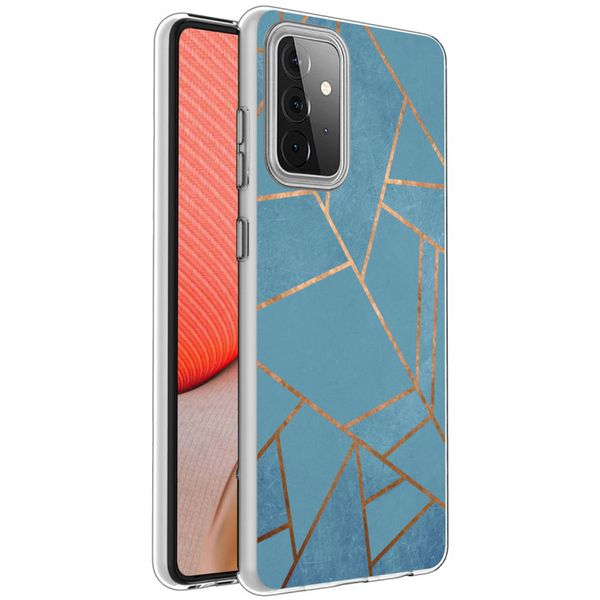 imoshion Design Hülle für das Samsung Galaxy A72 - Blue Graphic