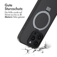 Accezz Ring Stand Backcover mit MagSafe für das iPhone 16 Pro - Schwarz