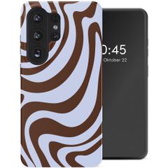 Selencia Vivid Back Cover Samsung Galaxy S26 Ultra - Dream Swirl Chocolate