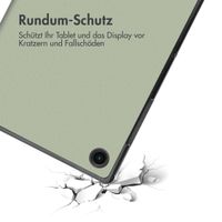 imoshion Design Trifold Klapphülle für das Samsung Galaxy Tab A8 - Floral Green