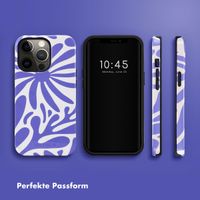 Selencia Vivid Back Cover Apple iPhone 13 Pro - Modern Bloom Sapphire Blue