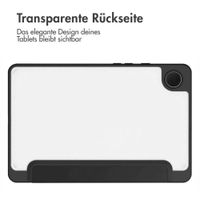 imoshion Trifold Hardcase Klapphülle Samsung Galaxy Tab A9 8.7 Zoll - Schwarz