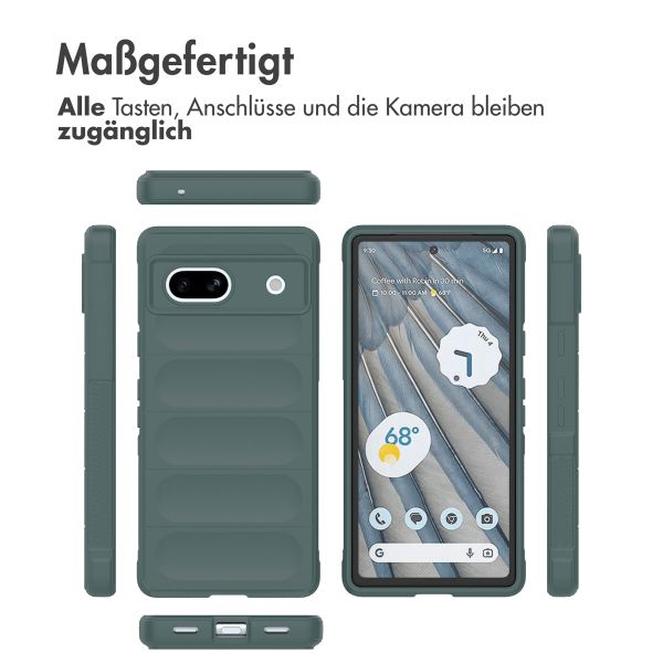 imoshion EasyGrip Back Cover für das Google Pixel 7a - Dunkelgrün