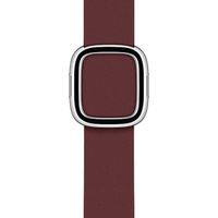 Apple Leather Band Modern Buckle für die Apple Watch Series 1 bis 9 / SE (38/40/41 mm) | Series 10 (42 mm) - Größe M - Garnet