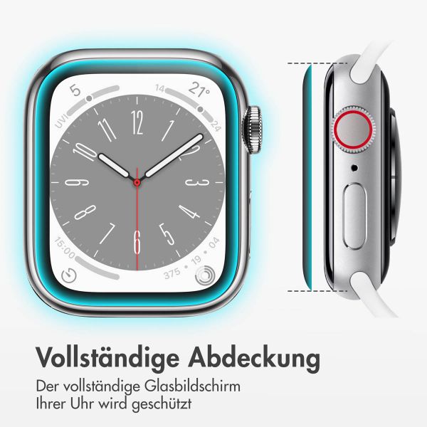 Accezz 2x Displayschutzfolie mit Applikator für die Apple Watch Series 4-6 / SE - 44 mm