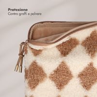 Selencia Teddy Laptop Hülle 15-16 Zoll - Laptop Sleeve - Checks