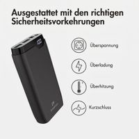 imoshion Powerbank 20.000 mAh - 22,5W Schnellladegerät - USB-C / USB-A - Schwarz