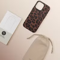 Selencia Sabi Backcover Leopardenmuster mit MagSafe Apple iPhone 16 Pro Max - Mocha Brown