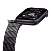Pitaka Carbonfaser Armband für Apple Watch | 44/45/46/49 mm - Modern Carbon Black