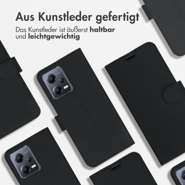 Accezz Wallet TPU Klapphülle für das Xiaomi Redmi Note 12 / Xiaomi Poco X5 5G - Schwarz