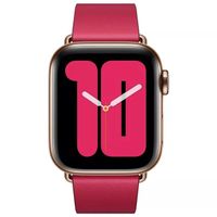 Apple Leather Band Modern Buckle für die Apple Watch Series 1-9 / SE - 38/40/41 mm / Series 10 - 42 mm - Größe L - Raspberry