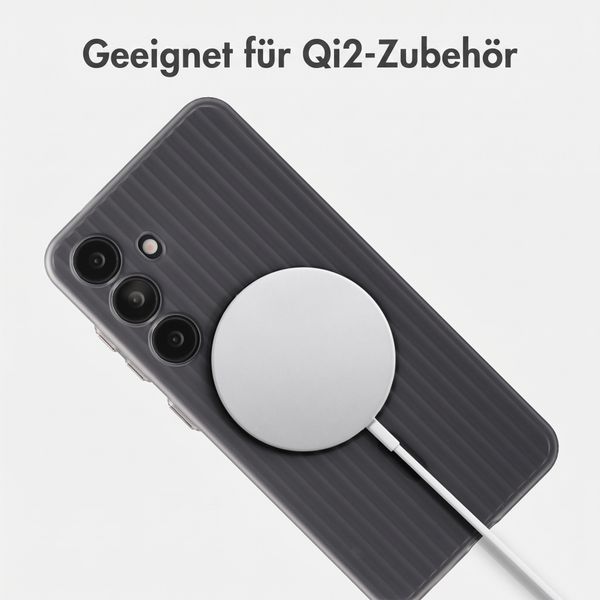 Accezz Lite Backcover mit MagSafe | Fluted | Samsung Galaxy S24 - Grau
