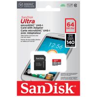 SanDisk microSD Ultra - 64GB - inklusive SD Adapter - Full HD