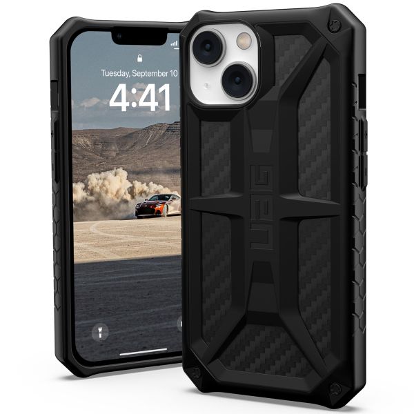 UAG Monarch Backcover für das iPhone 14 - Carbon Fiber