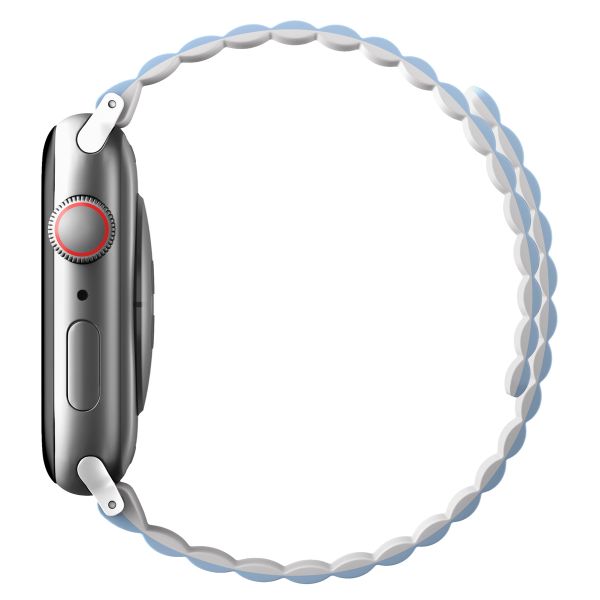 Uniq Revix doppelseitiges Armband für das  Apple Watch Series 1 t/m 11 / SE / Ultra (44/45/46/49 mm) - Arctic (White/Blue)