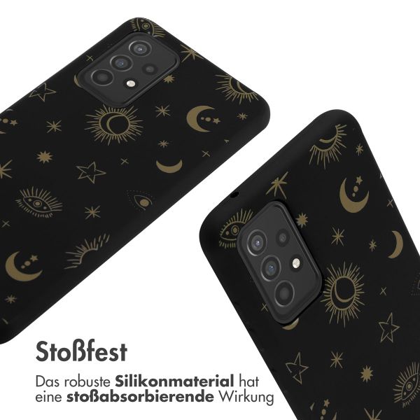 imoshion SilikonHülle design mit Band Samsung Galaxy A52(s) (5G/4G) - Sky Black