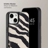 Selencia Nova HandyHülle mit Kordel und Kartenhalter Apple iPhone 14 / 13 - Zazzy Zebra