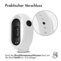 imoshion Silikonarmband für das Xiaomi Mi Band 3 / 4 - Weiß