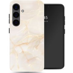 Selencia Vivid Rückabdeckung mit MagSafe Samsung Galaxy S24 - Golden Beige Marble