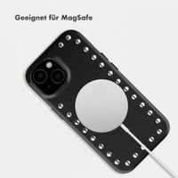 Selencia Studs Backcover mit MagSafe Apple iPhone 15 - Velvet Black