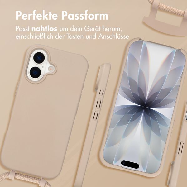 imoshion Color Backcover mit abnehmbarem Handykette und MagSafe Apple iPhone 17 - Nude