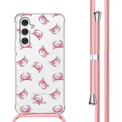 imoshion Design Hülle mit Band Samsung Galaxy A54 (5G) - Crab Watercolor