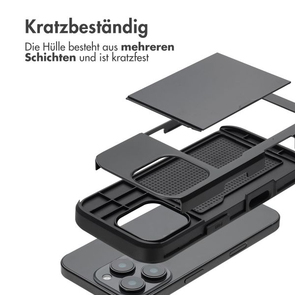 imoshion Backcover mit Kartenfach Apple iPhone 16 Pro - Schwarz