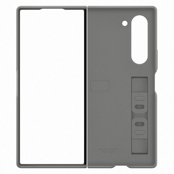 Samsung Original Silikon Cover mit Strap für das Galaxy Z Fold 6 - Grau