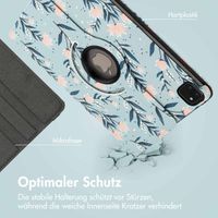 imoshion 360° drehbare Design Klapphülle Apple iPad Pro 11 (2022 / 2021 / 2020 / 2018) - Flowers