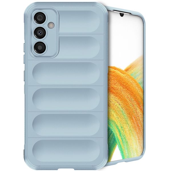 imoshion EasyGrip Back Cover für das Samsung Galaxy A34 (5G) - Hellblau