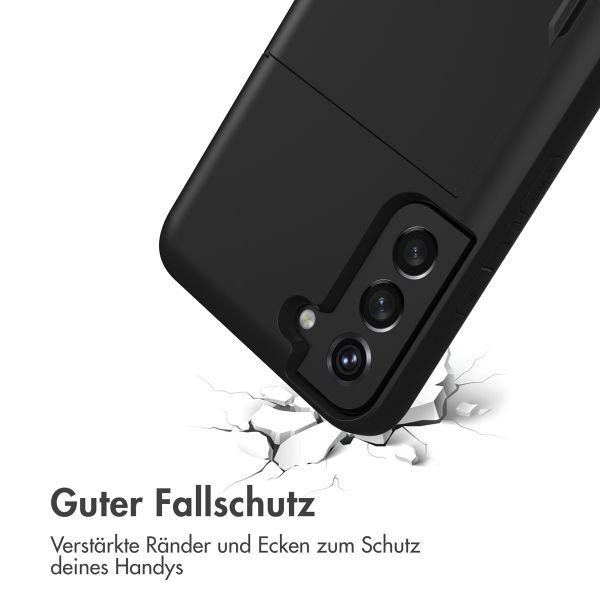 imoshion Backcover mit Kartenfach Samsung Galaxy S22 - Schwarz
