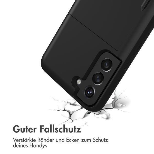 imoshion ﻿Backcover mit Kartenfach für das Samsung Galaxy S22 - Schwarz