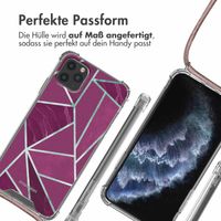 imoshion Design Hülle mit Band Apple iPhone 11 Pro Max - Bordeaux Graphic