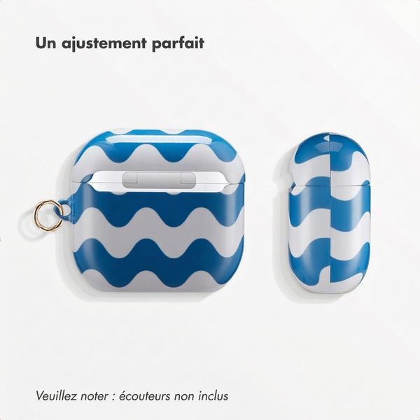 Selencia Vivid Case  Apple Airpods 4 - Wave Vibes Classic Blue