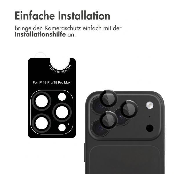 imoshion 2er-Pack Kameralinsenschutz für das Apple iPhone 18 Pro / 18 Pro Max - Schwarz