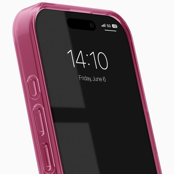 iDeal of Sweden Clear Case MagSafe Apple iPhone 16 - Cherry Crush