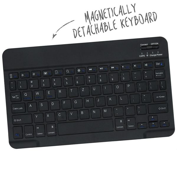 Accezz QWERTZ ﻿Bluetooth Keyboard Klapphülle für das iPad Air 13 Zoll (2025) M3 / (2024) M2 - Schwarz